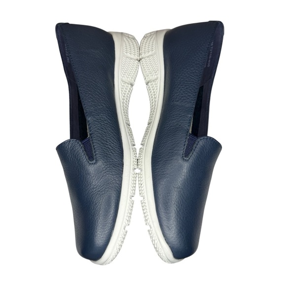Trotters Universal Navy Leather Casual Slip-On Sneakers Womens Shoes 5 with box - Picture 4 of 14